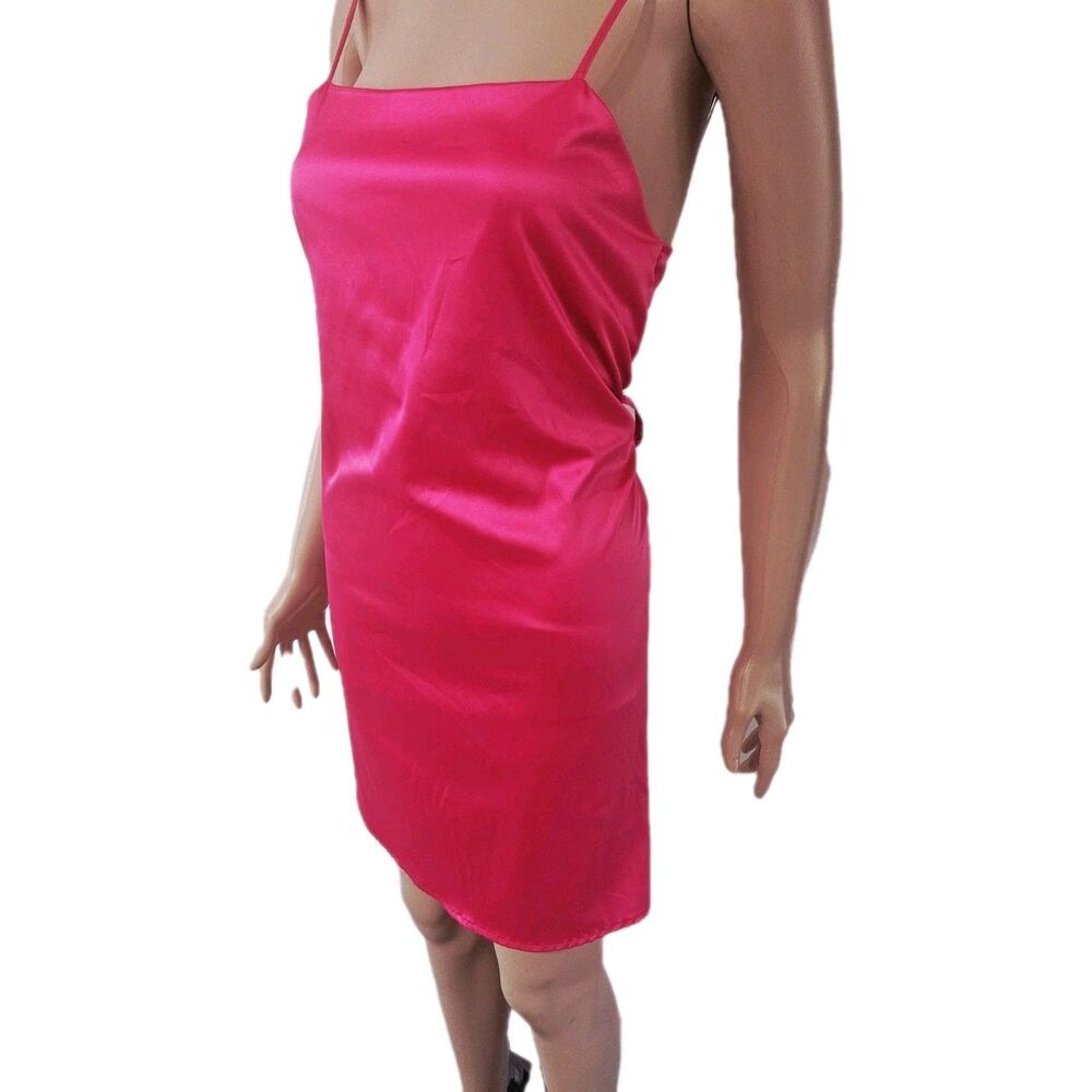 Zara Pink Sleeveless Slip Midi Dress Size S